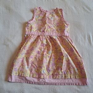 Hanna Andersson girls size 90 or 3T sleeveless floral dress